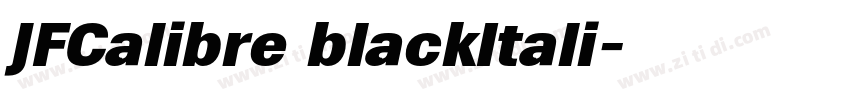 JFCalibre blackItali字体转换 JFCalibre blackItali字体转换